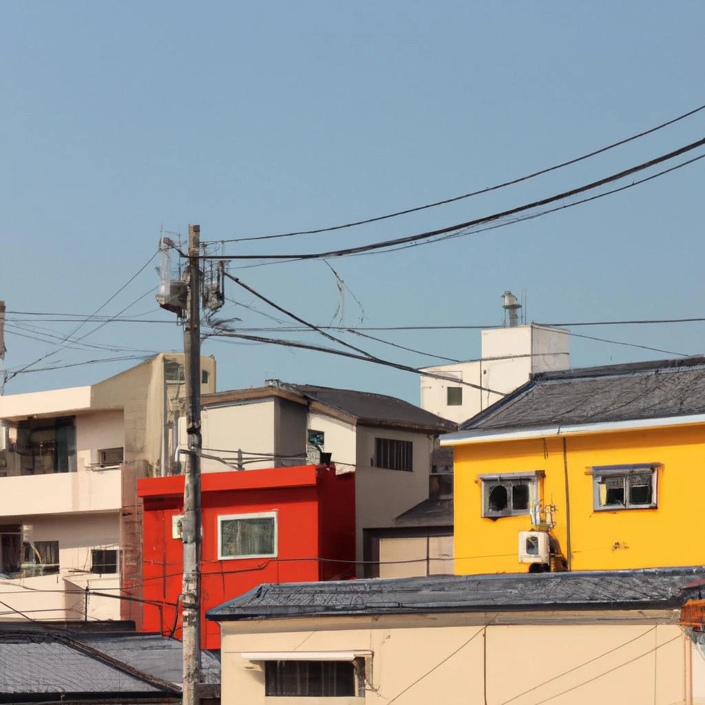 香川県の家、色で魅了する。