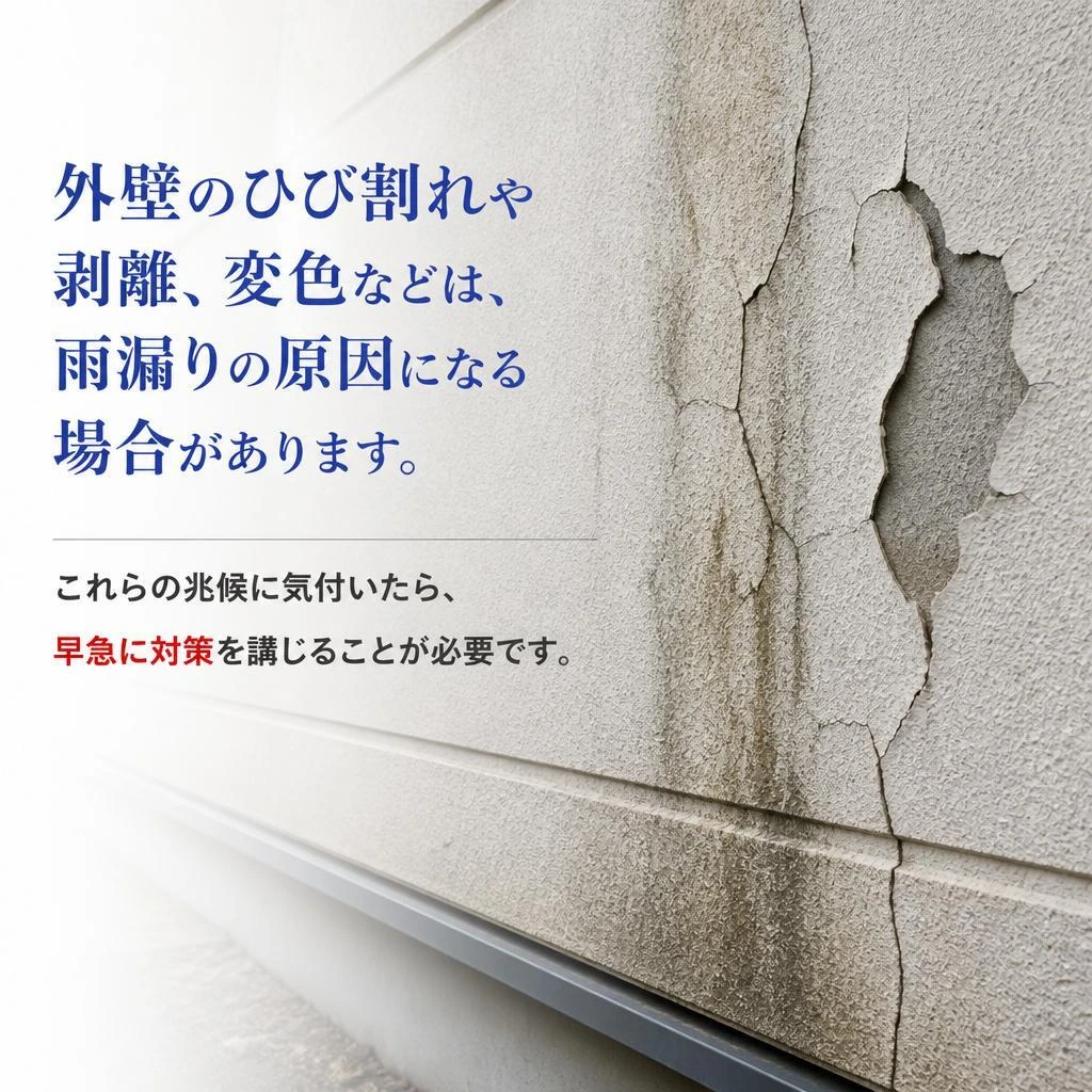 外壁に現れる劣化の徴候