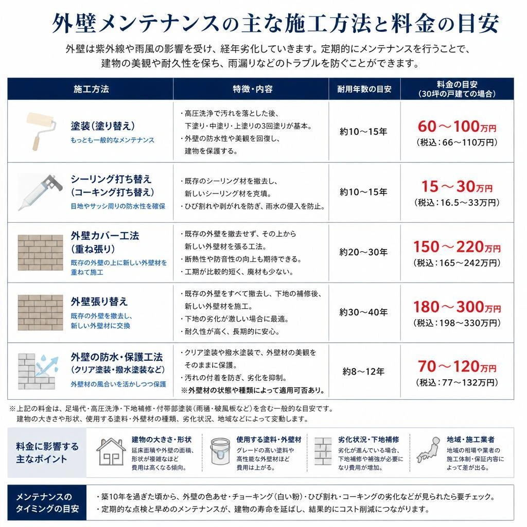 5. 施工方法と料金の目安