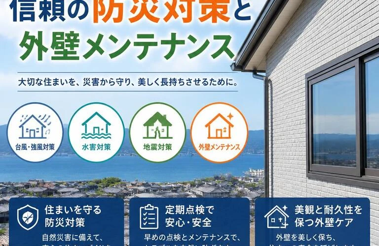 多度津町の住まいを守る！信頼の防災対策と外壁メンテナンス