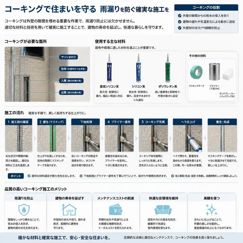 コーキング施工の重要性
