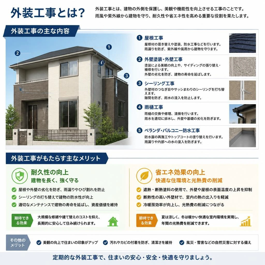 2. 外装工事の内容とメリット