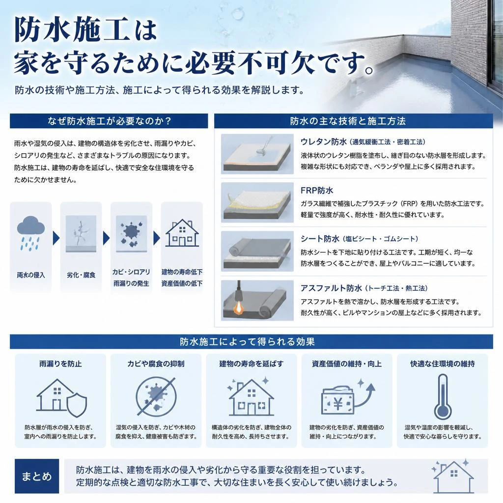 4. 防水施工の重要性と技術