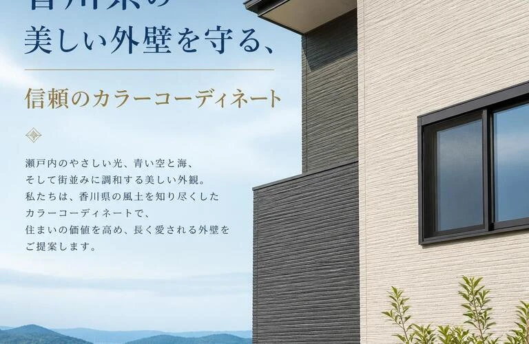 香川県の美しい外壁を守る、信頼のカラーコーディネート