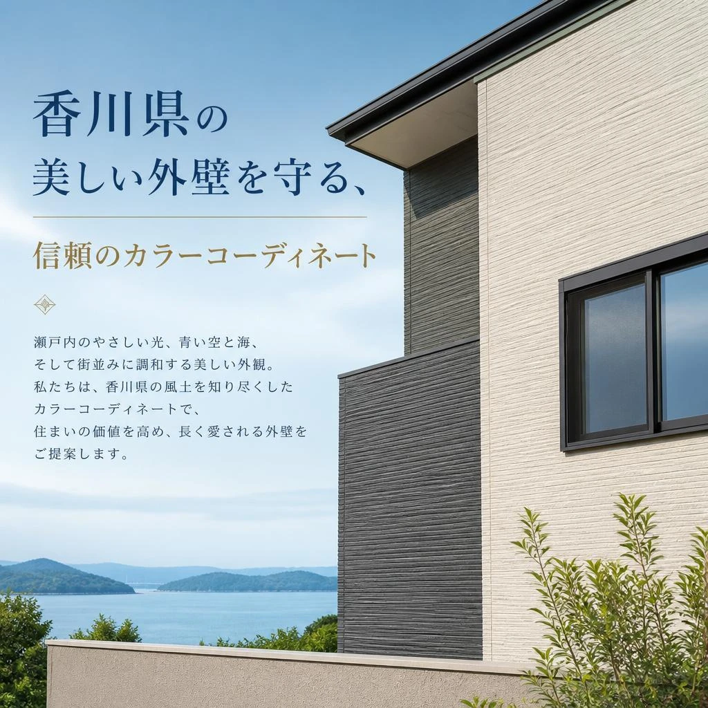 香川県の美しい外壁を守る、信頼のカラーコーディネート