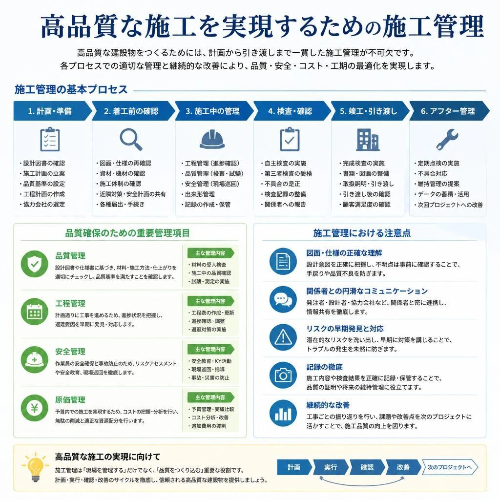 施工管理のプロセス