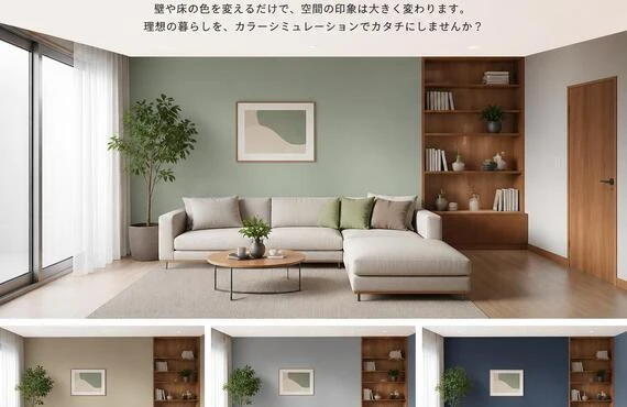 カラーシミュレーションで理想の住空間を実現！