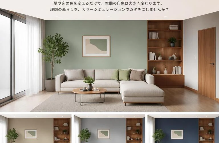 カラーシミュレーションで理想の住空間を実現！