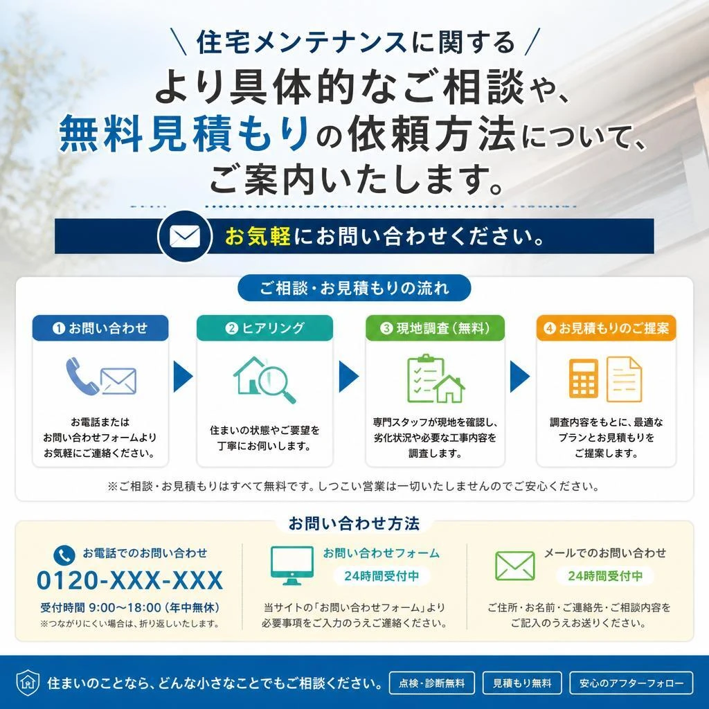 7. お問い合わせ・無料見積もりのご案内