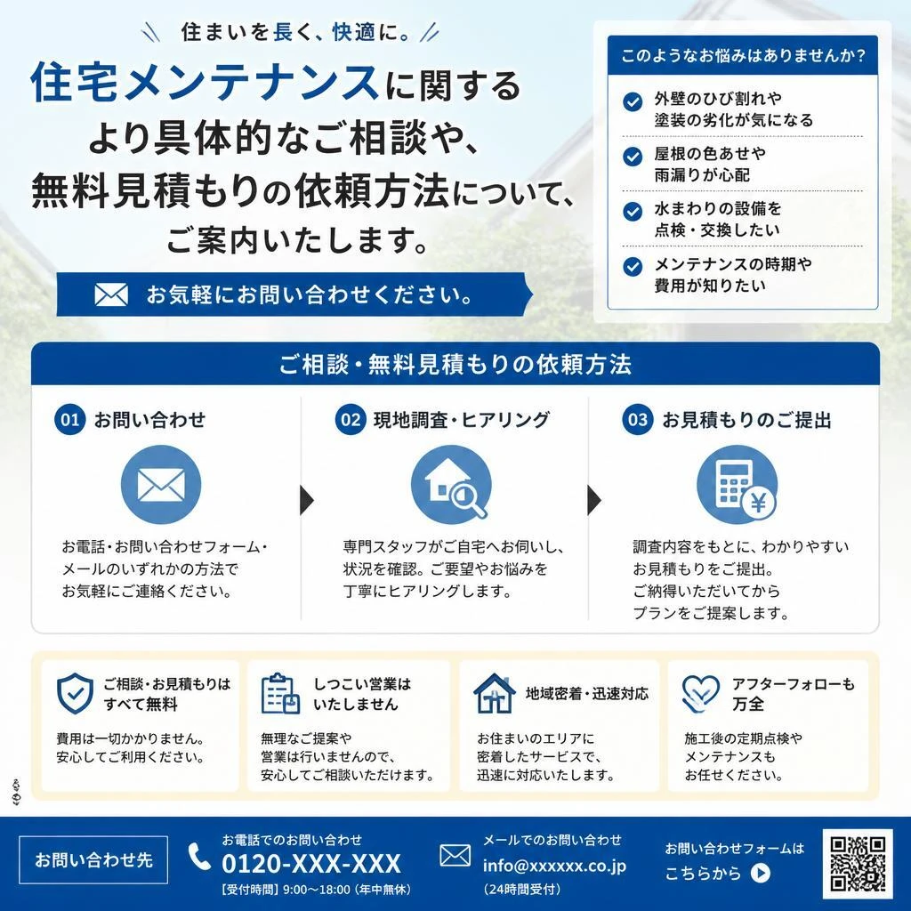 7. お問い合わせ・無料見積もりのご案内