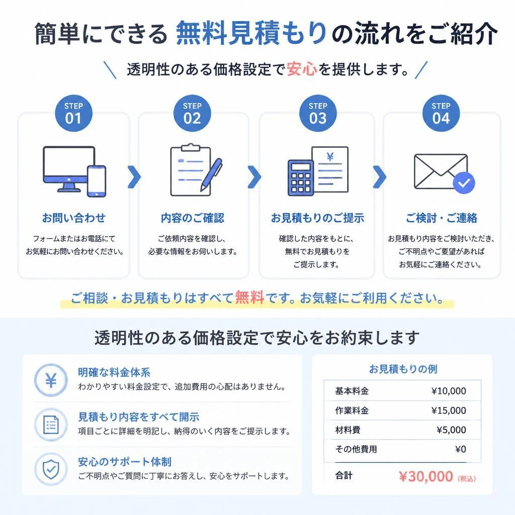 見積もりの流れ