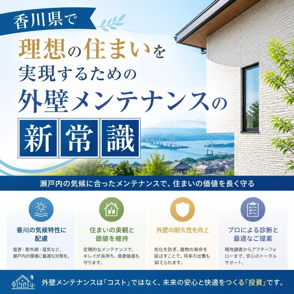 香川県で理想の住まいを実現するための外壁メンテナンスの新常識