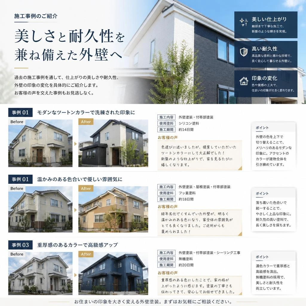 3. 施工事例で見る仕上がりの違い