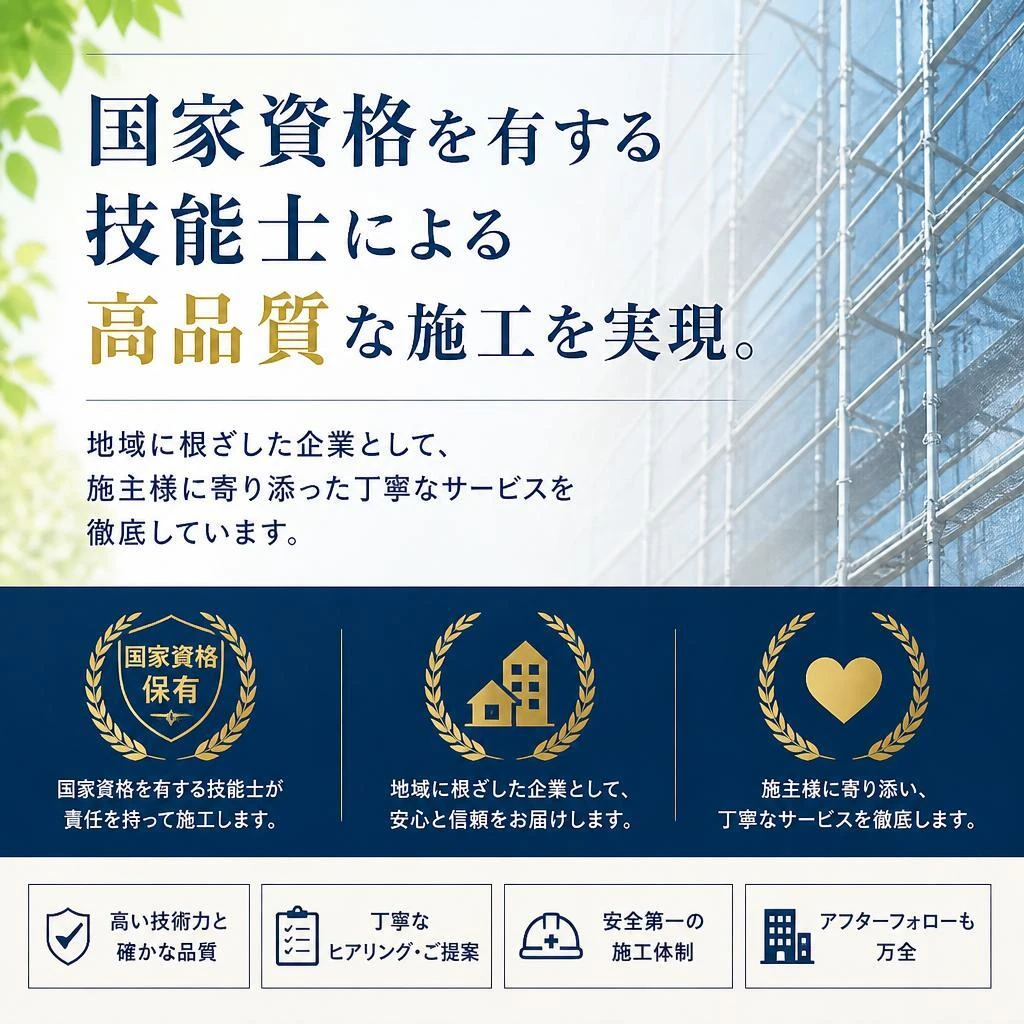 4. 香川県の塗装業者としての信頼性