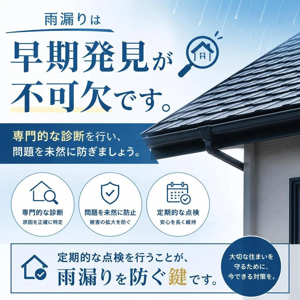 4. 雨漏り対策のポイント