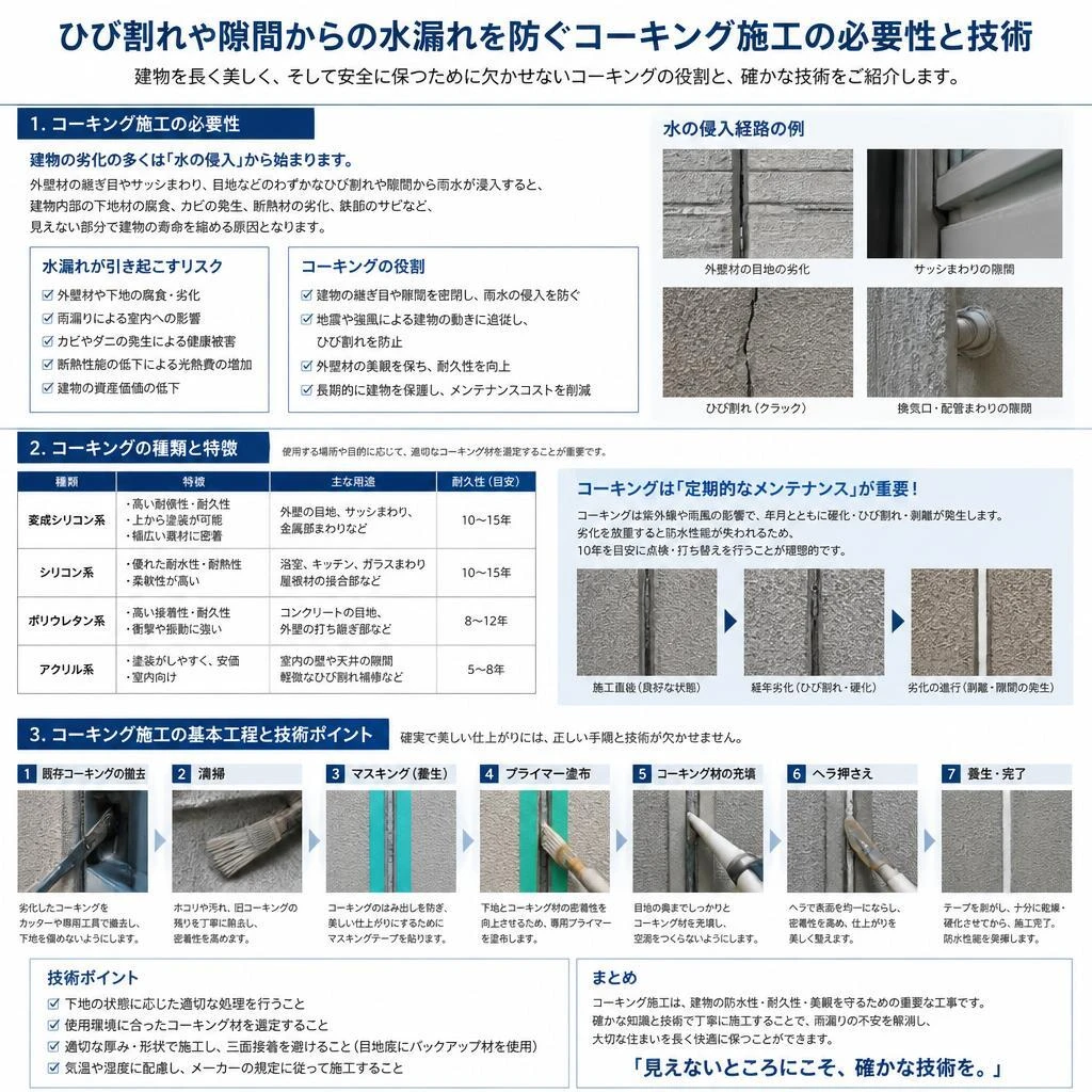 5. コーキング施工の重要性