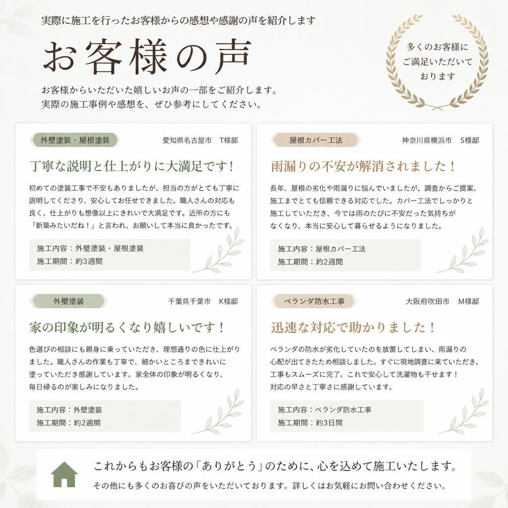 お客様の声