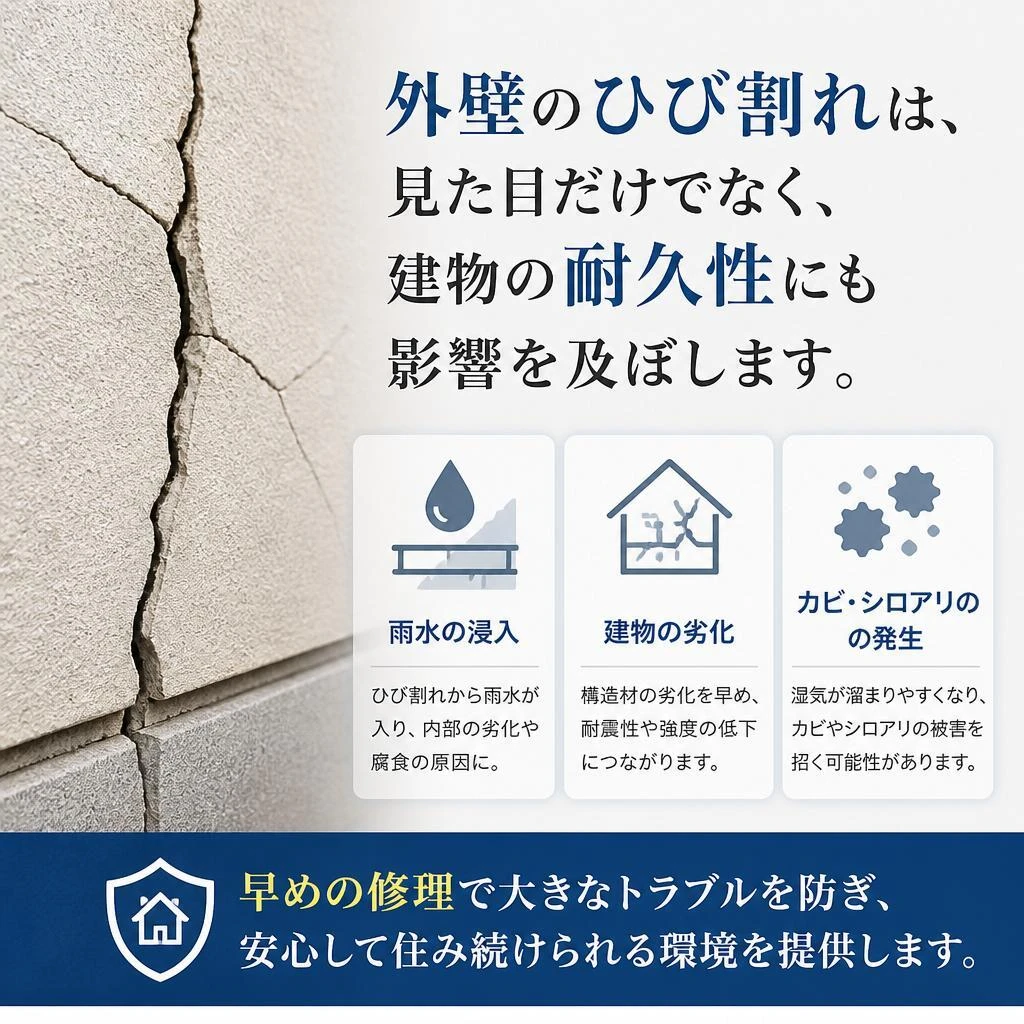 ひび割れ修理とは？