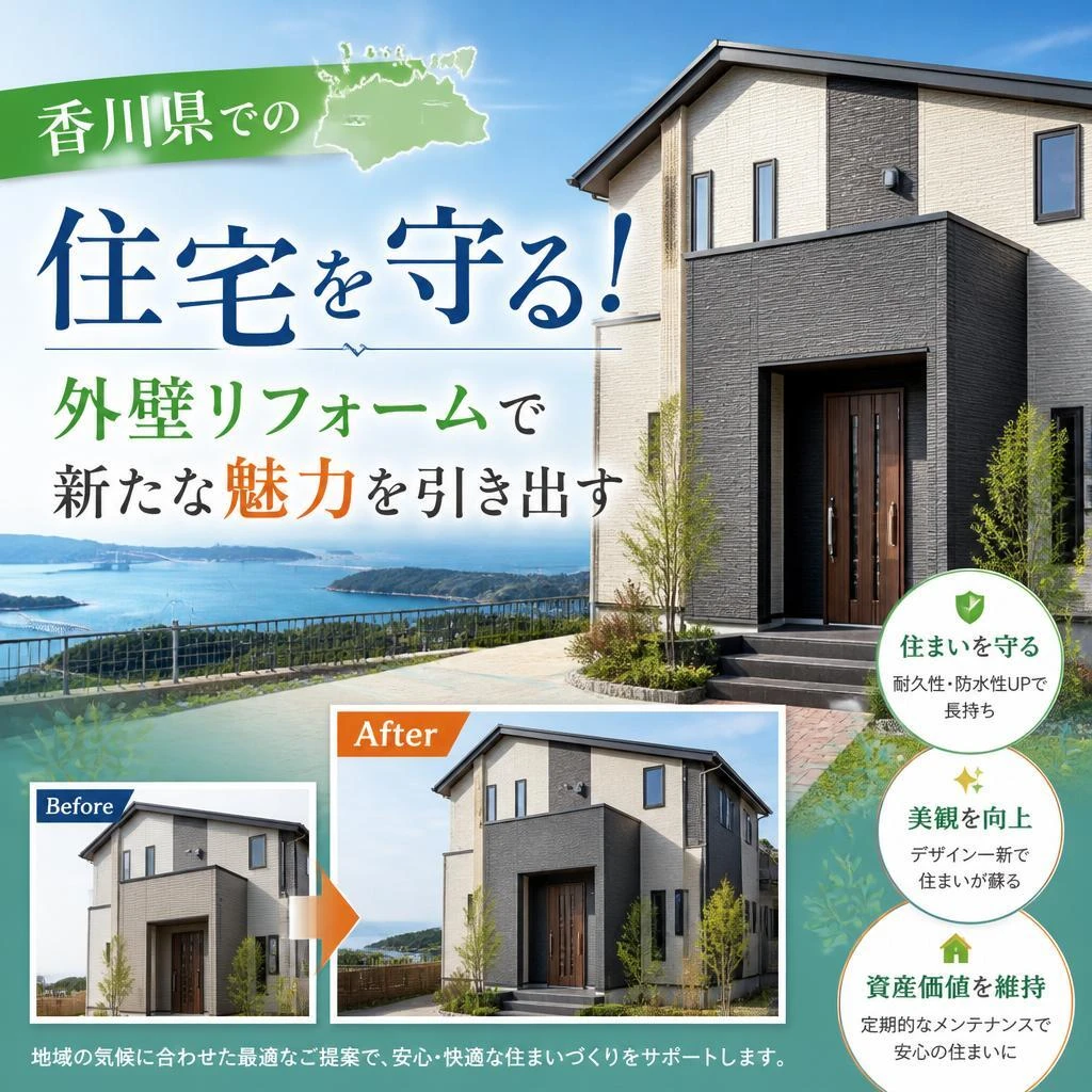 香川県での住宅を守る！外壁リフォームで新たな魅力を引き出す