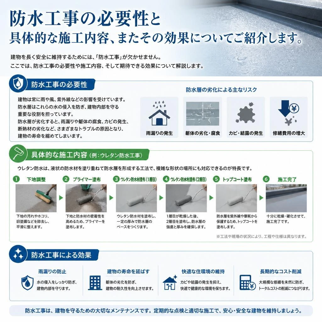 防水工事で安心を手に入れる
