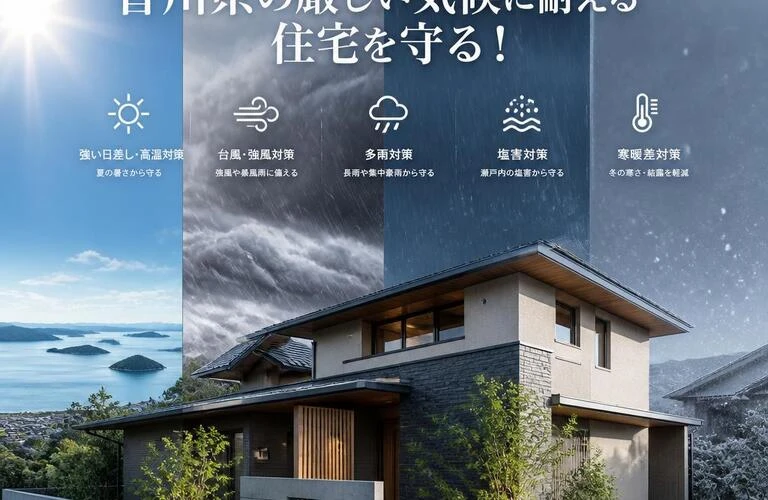 香川県の厳しい気候に耐える住宅を守る！