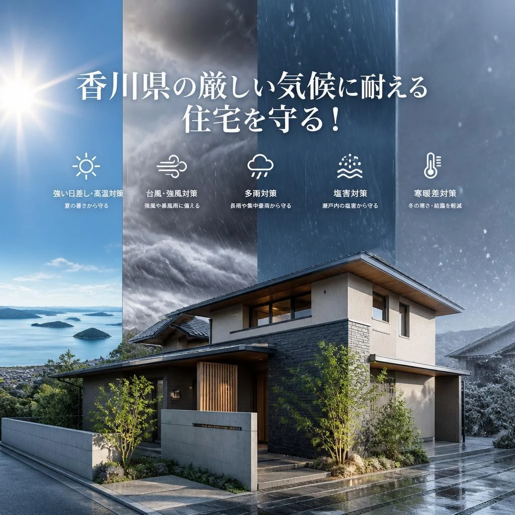 香川県の厳しい気候に耐える住宅を守る！