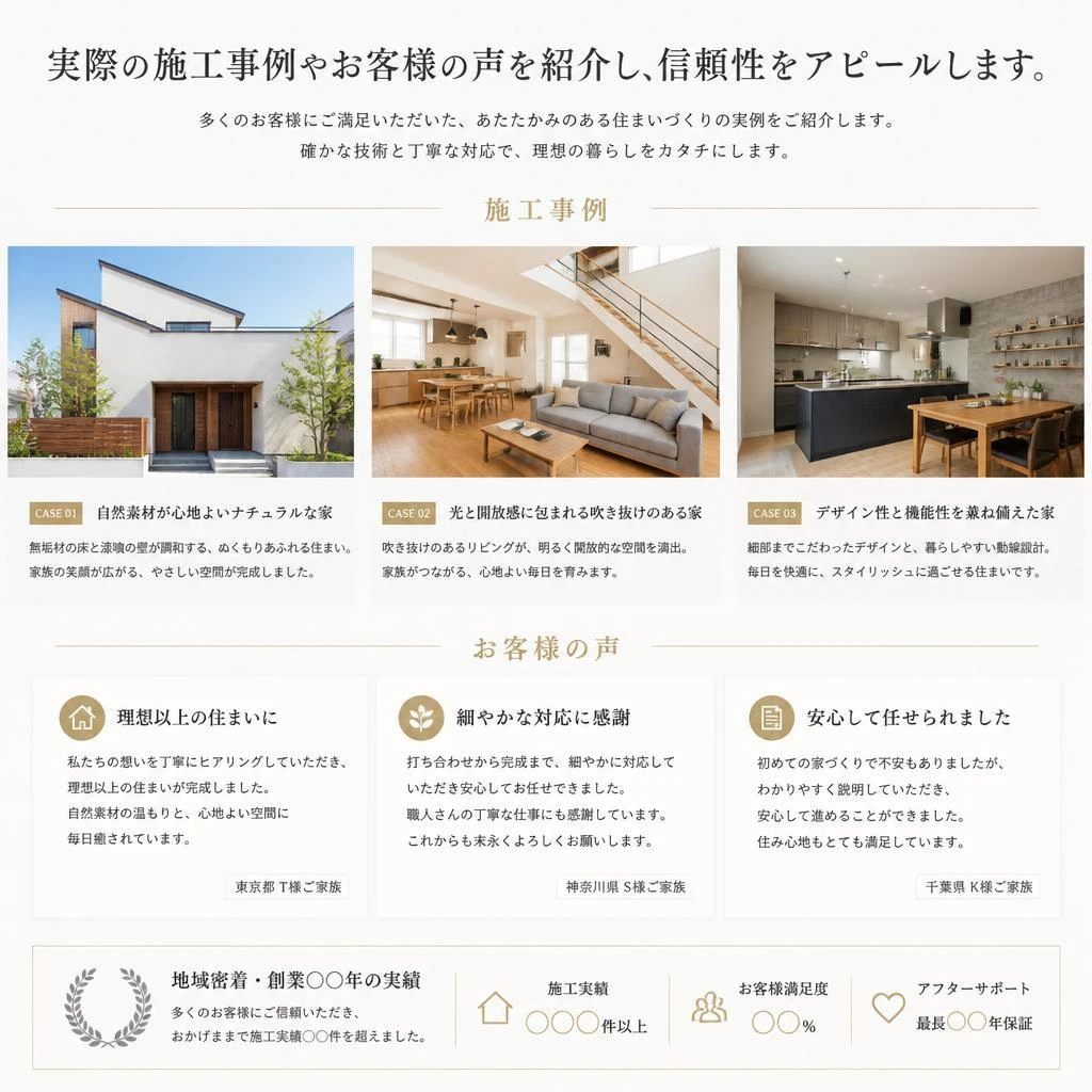 豊富な施工実績