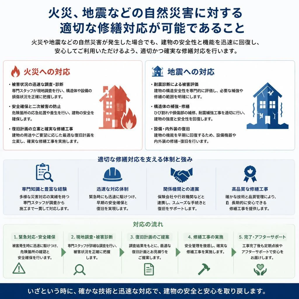 保険を活用した修繕対応