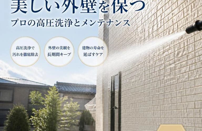 多度津町の美しい外壁を保つ、プロの高圧洗浄とメンテナンス