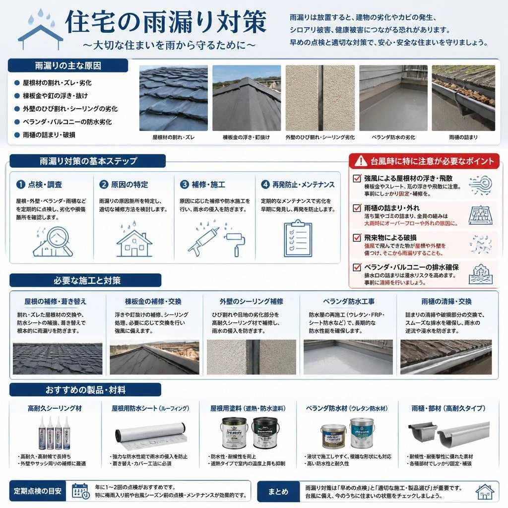 雨漏り対策の重要性