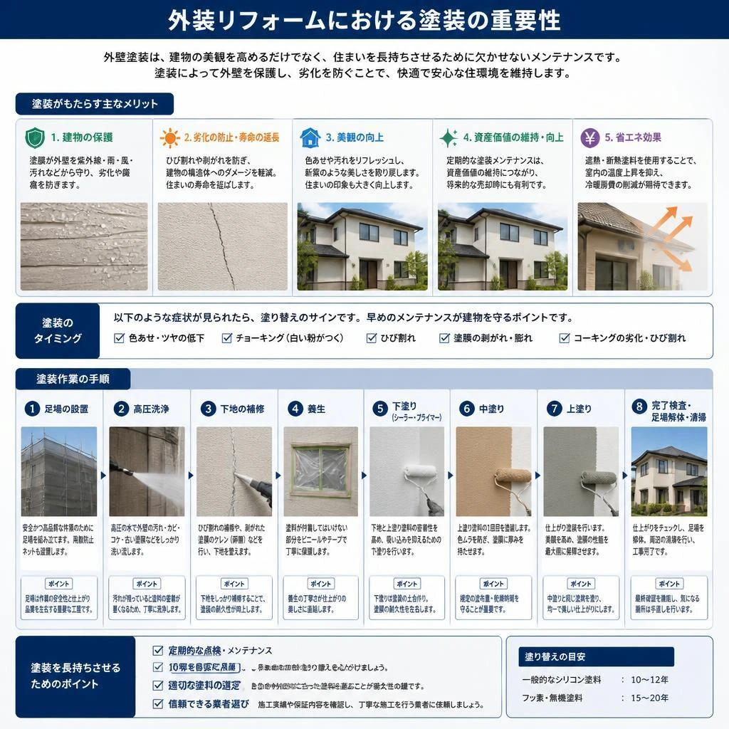 塗装の重要性と手順