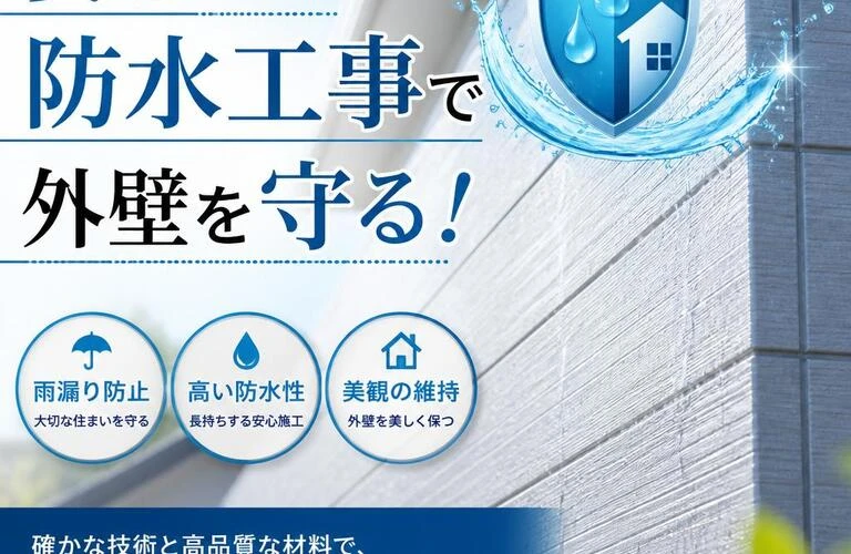 安心の防水工事で外壁を守る！