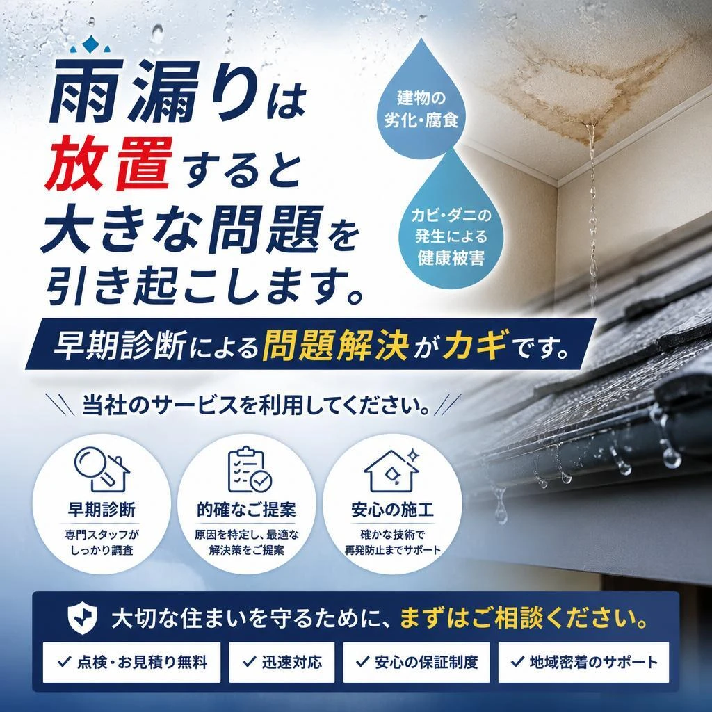 雨漏りのリスクとその対策