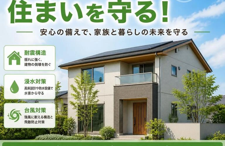 防災に強い住まいを守る！