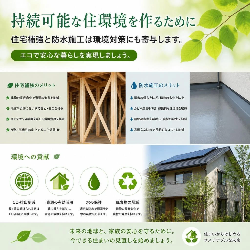 4. 環境対策としての住宅補強と防水施工