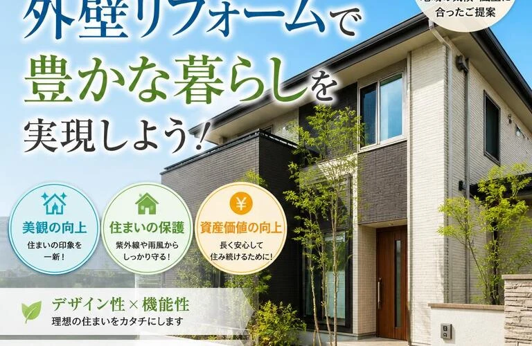 香川県の外壁リフォームで豊かな暮らしを実現しよう！