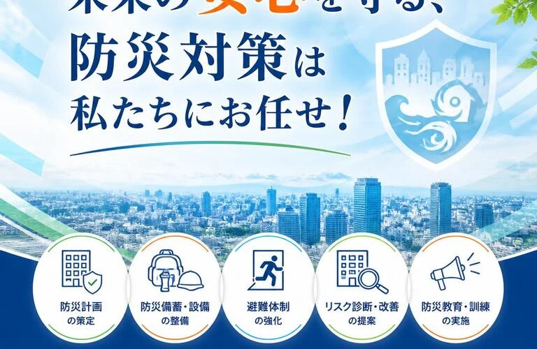 未来の安心を守る、防災対策は私たちにお任せ！