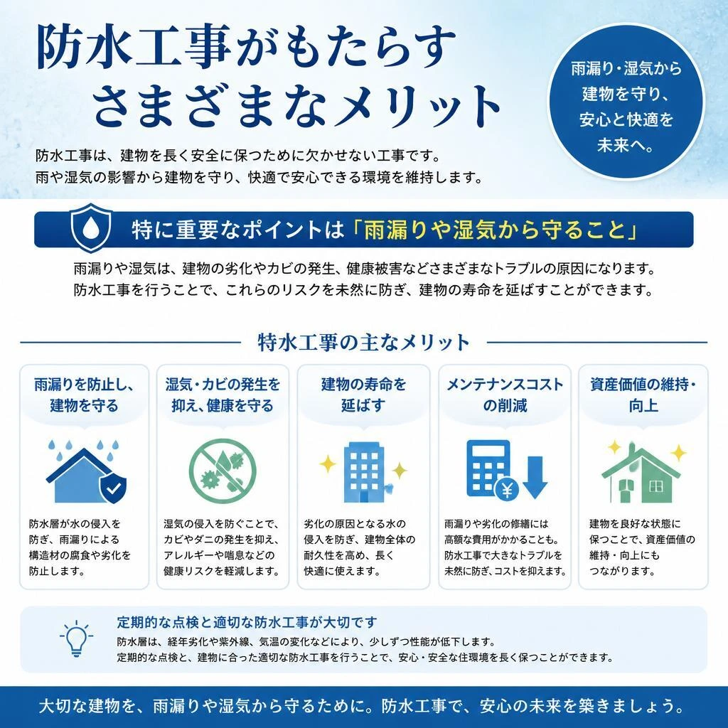 防水工事で安心の未来を