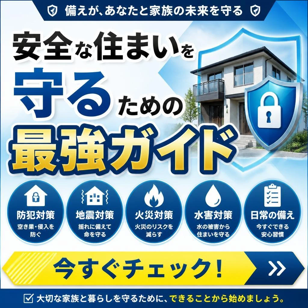 安全な住まいを守るための最強ガイド、今すぐチェック！