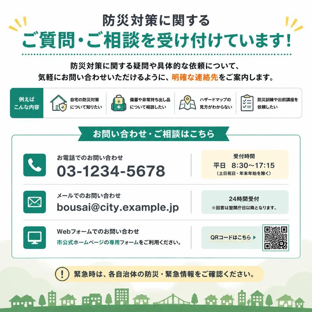 7. お気軽にお問い合わせください！