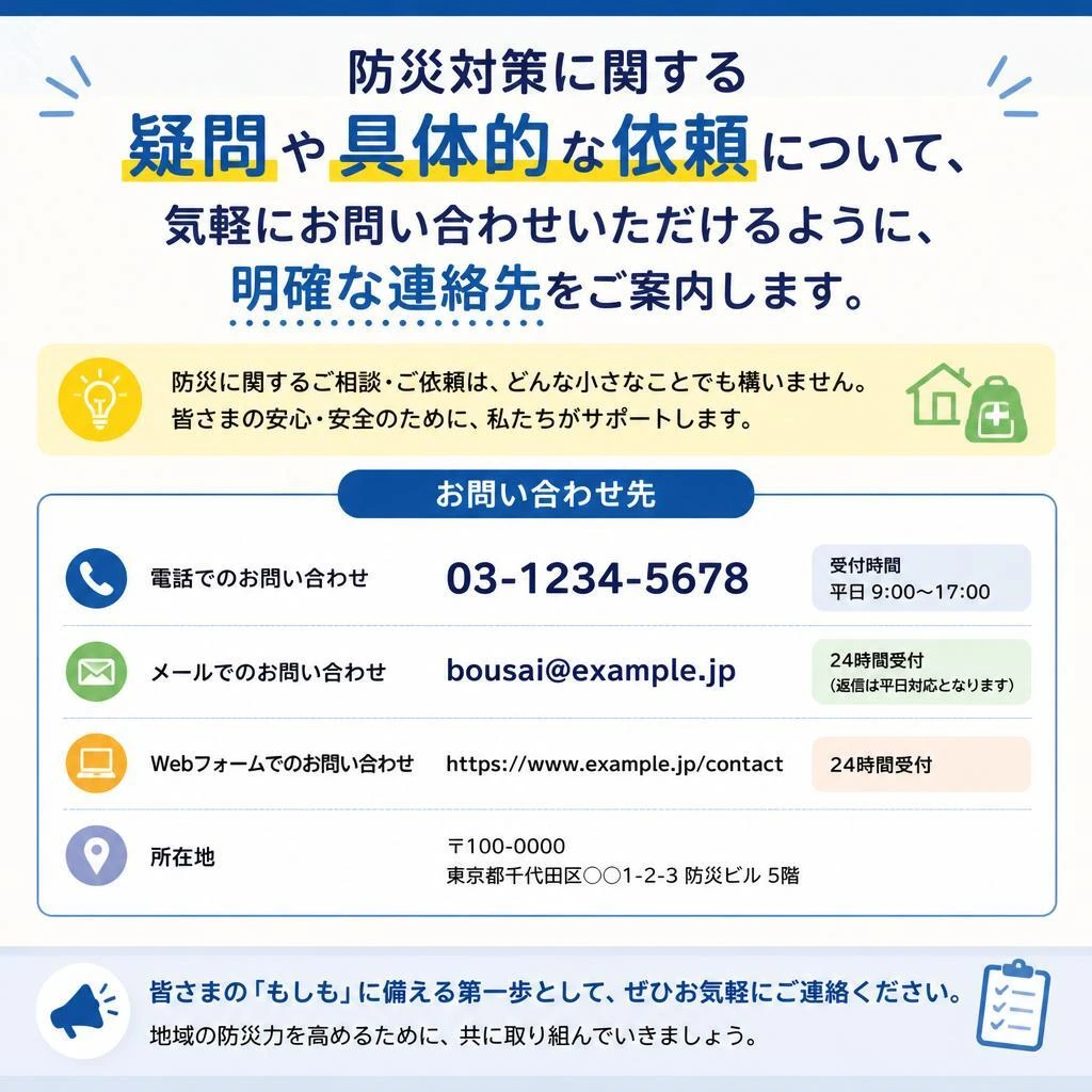 7. お気軽にお問い合わせください！