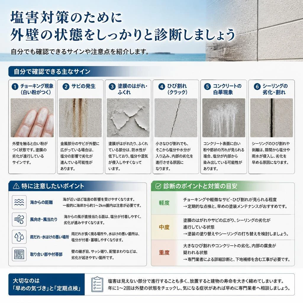 施工前にチェック！外壁状態の診断方法