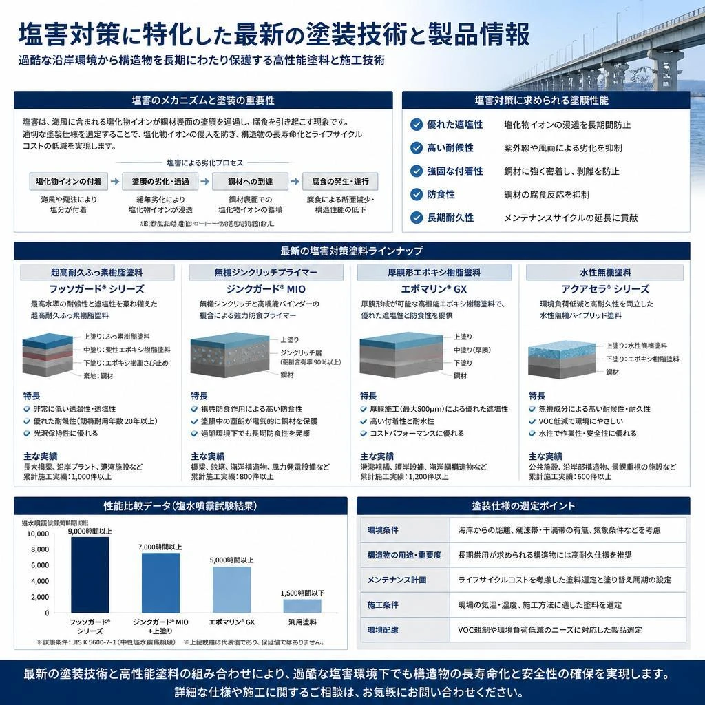 最新の塗装技術と塩害対策