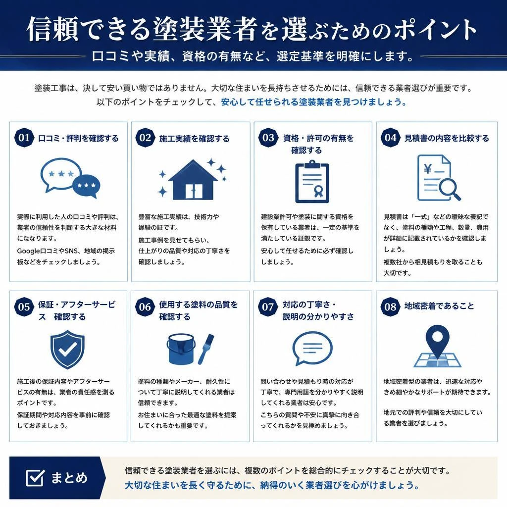 2. 失敗しない業者の選び方