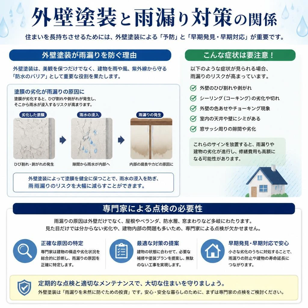 雨漏り対策の重要性