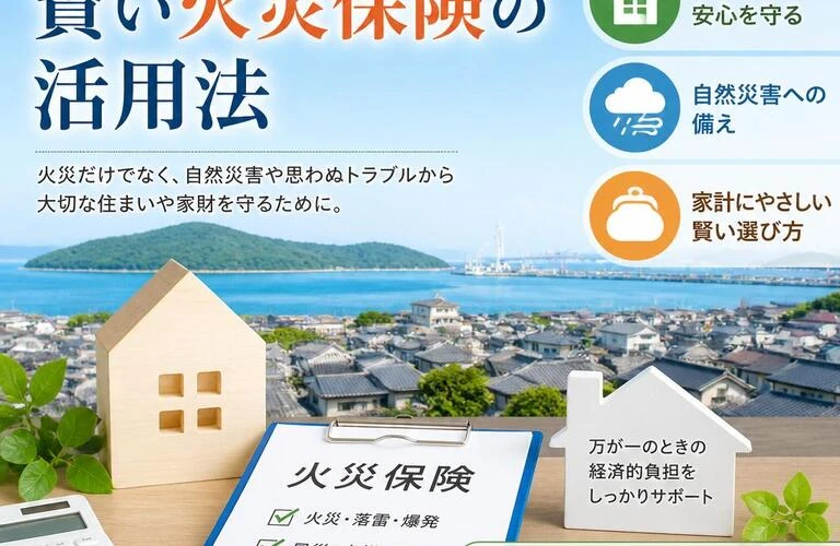 多度津町の安心を守る、賢い火災保険の活用法