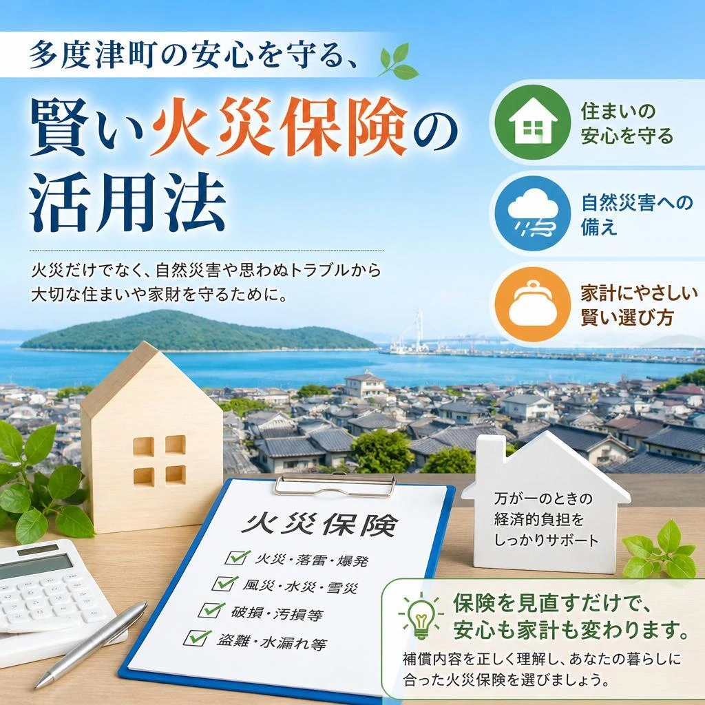 多度津町の安心を守る、賢い火災保険の活用法