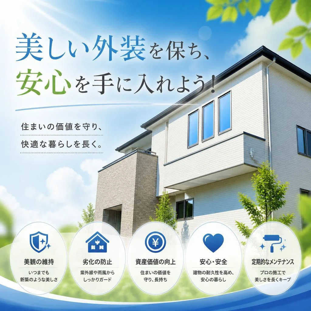 美しい外装を保ち、安心を手に入れよう！
