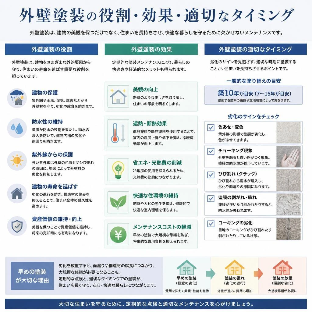 2. 外壁塗装の必要性とその効果