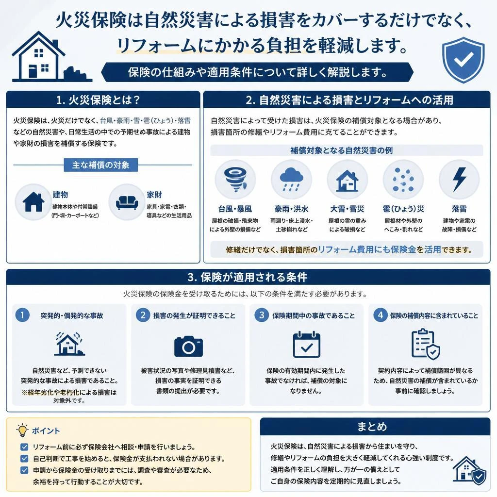 火災保険を活用する利点